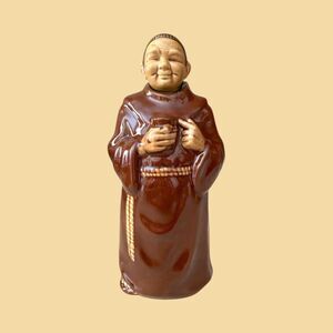 Vtg 1950s Monk Friar Decanter Barware - Quirky Retro Boozy Charm!